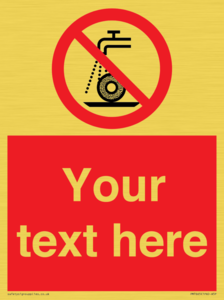 Custom prohibition Do not use for wet grinding